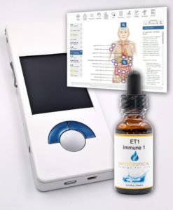 NES miHealth device, body field scan and NES Infoceuticals available for sale as bundled package.