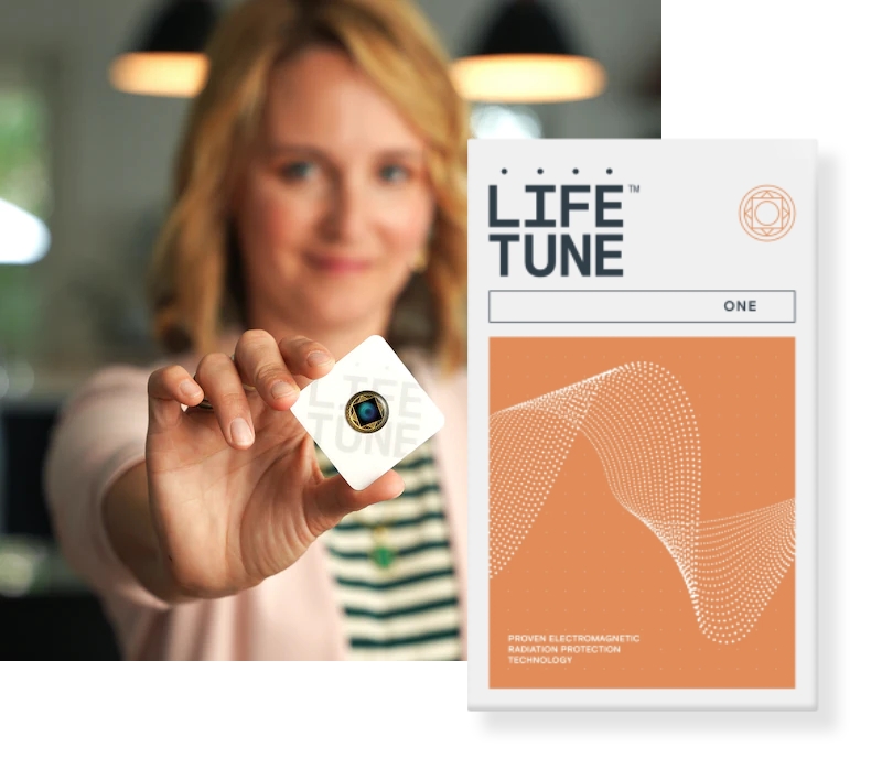 Aires Lifetune One - #1 EMF Protection designed to reduce the harmful effects of electromagnetic radiation emitted by data transmitting electronic devices such as Cell Phones, Cordless Phones, Bluetooth Earpieces, Bluetooth headsets, Computers, Laptops, etc.