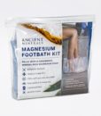Ancient Minerals Magnesium Footbath Kit content - an immersive and relaxing foot bath soak for effective detox support.