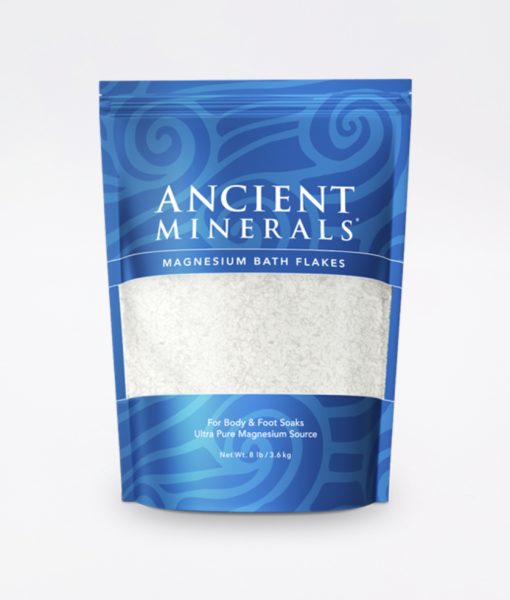 Ancient Minerals Magnesium Bath Flakes Original 8lb - for an immersive and relaxing full body or foot bath soak for effective detox support.