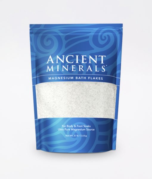 Ancient Minerals Magnesium Bath Flakes Original 8lb - for an immersive and relaxing full body or foot bath soak for effective detox support.