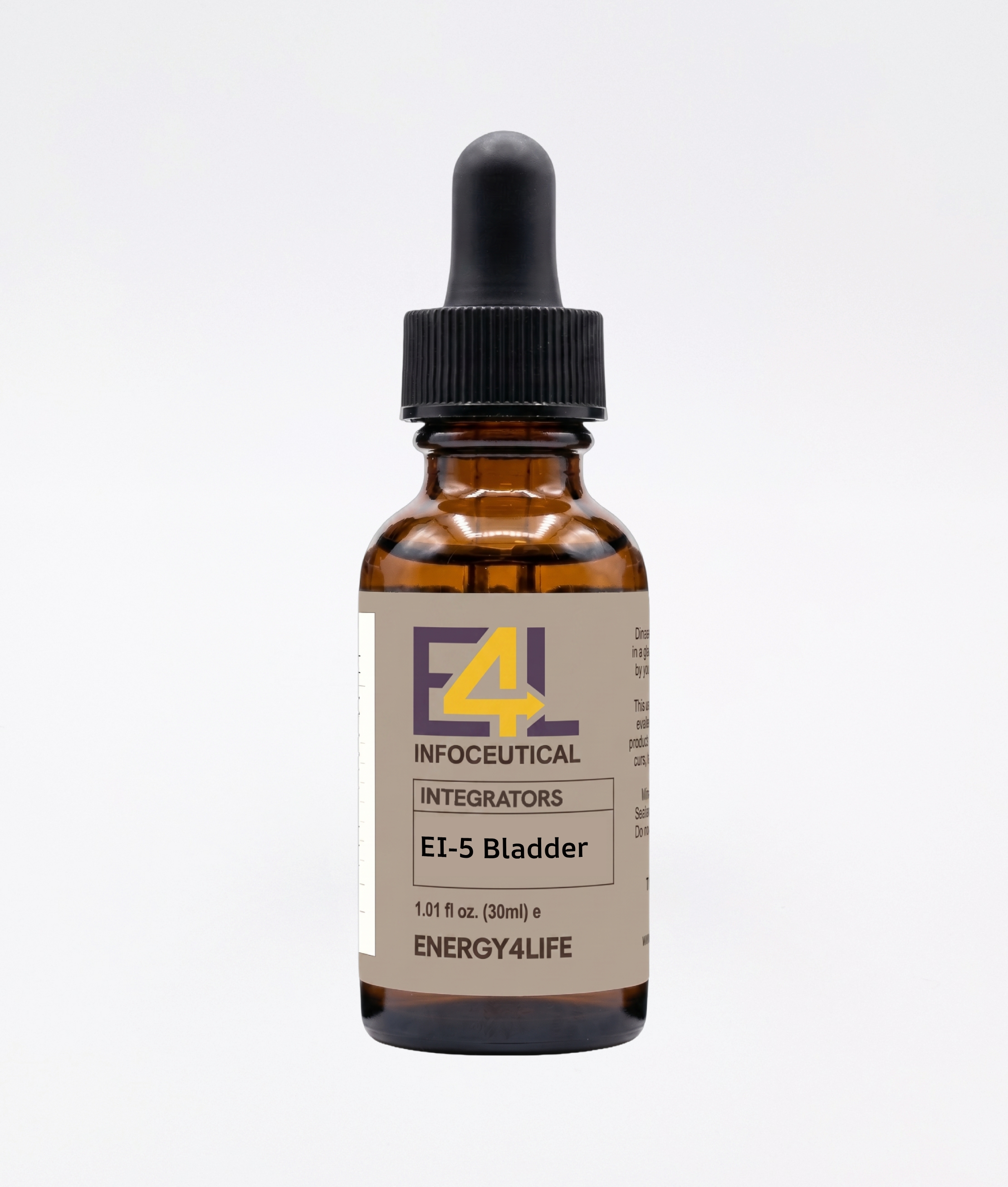Bladder-Lymphatics Integrator (EI-5) Infoceutical Bladder/Lymphatics Integrator (EI-5) Infoceutical - bioenergetic remedy for naturally restoring healthy mind body patterns, by removing energy blockages and correcting information distortions in the body field.