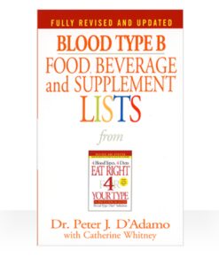 Eat Right 4 Your Type Pocketbook - a pocket-sized collection of food lists, supplement recommendations and advice for Type Bs.