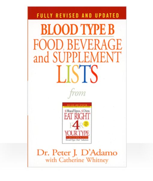 Eat Right 4 Your Type Pocketbook - a pocket-sized collection of food lists, supplement recommendations and advice for Type Bs.