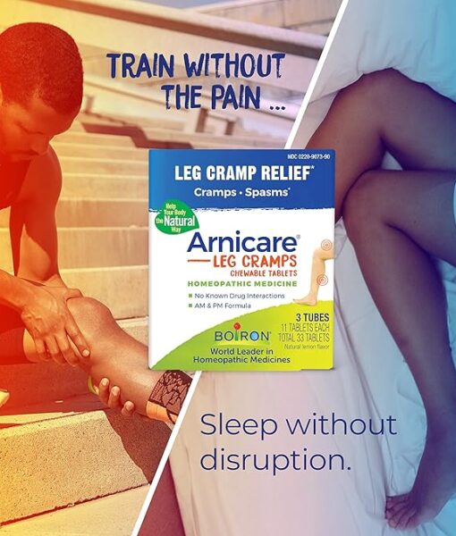 Boiron Arnicare Leg Cramps - relieves stiffness and pain from overused muscles, for day and night muscle cramps and spasms in calves, legs, thighs, and arms.