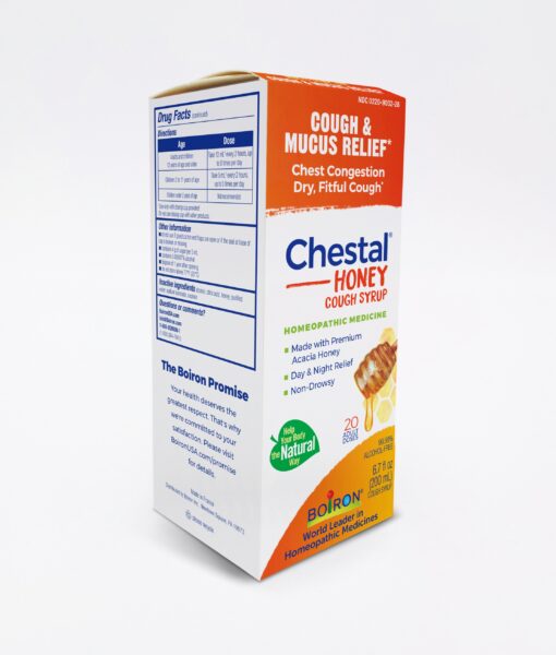 Boiron Chestal Honey Cough & Chest Congestion - homeopathic remedy to relieve dry cough due to minor throat and bronchial irritation as may occur with a cold.