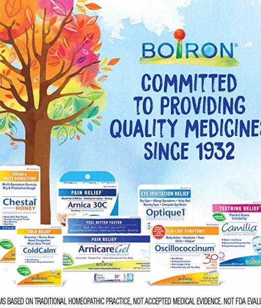 Boiron ColdCalm - homeopathic remedy to relieve cold symptoms such as sneezing, runny nose, nasal congestion and minor sore throat.