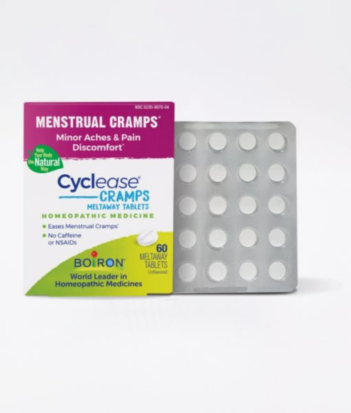Boiron Cyclease Cramp - homeopathic remedy to relieve minor aches and pains associated with menstrual cramps.