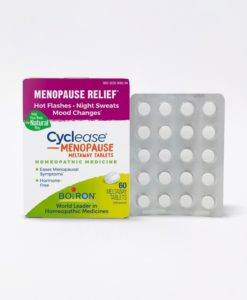 Boiron Cyclease Menopause - homeopathic remedy to relieve premenstrual symptoms such as discomfort, aches, bloating and irritability.