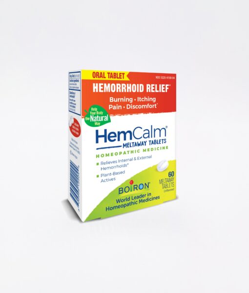Boiron HemCalm - reduce swelling while relieving symptoms like burning, itching, pain, and discomfort for both internal and external hemorrhoids.