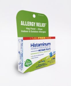 Boiron Histaminum - homeopathic remedy to relieve common allergy symptoms such as hay fever and hives.