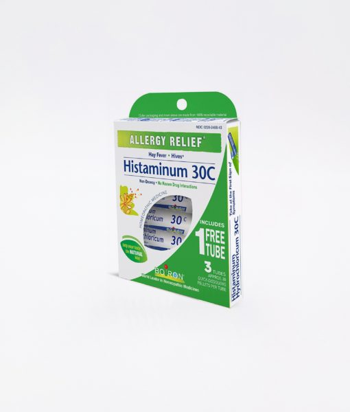 Boiron Histaminum - homeopathic remedy to relieve common allergy symptoms such as hay fever and hives.