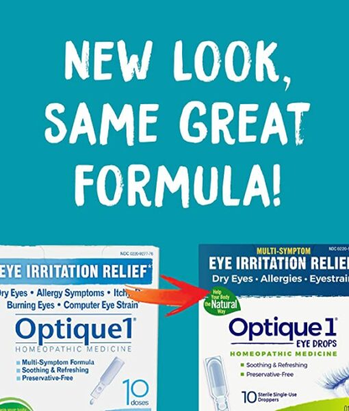 Boiron Optique 1 Eye Drops - relieves minor eye irritation due to airborne irritants, such as dust, ragweed, and other pollens. These homeopathic eye drops also refresh fatigued eyes from long hours at a computer.