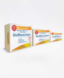 Boiron Oscillococcinum - homeopathic remedy to relieve cold/flu-like symptoms such as body aches, headache, fever, chills and fatigue.