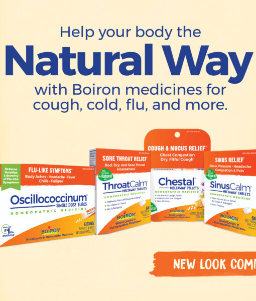 Boiron Oscillococcinum - homeopathic remedy to relieve cold/flu-like symptoms such as body aches, headache, fever, chills and fatigue.