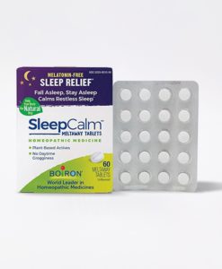 Boiron SleepCalm - homeopathic remedy to relieve occasional sleeplessness, restless sleep, and intermittent awakening and help restore a natural sleep pattern disturbed by nervousness, worries, exhaustion, an overactive mind, jet lag, or night shift work.