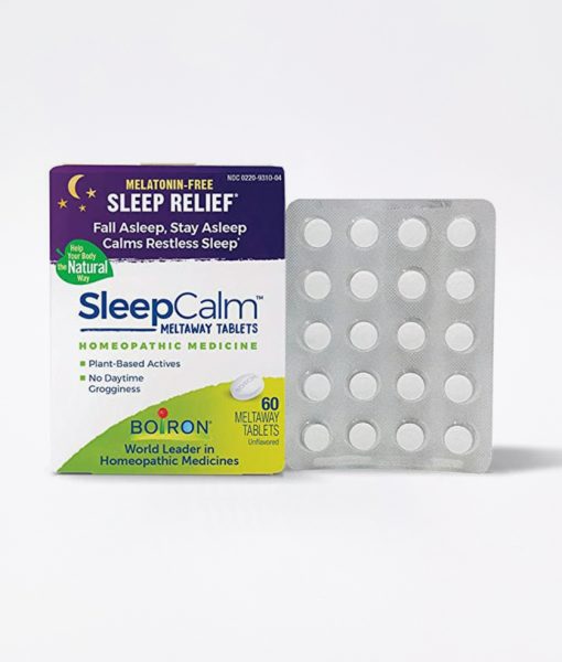 Boiron SleepCalm - homeopathic remedy to relieve occasional sleeplessness, restless sleep, and intermittent awakening and help restore a natural sleep pattern disturbed by nervousness, worries, exhaustion, an overactive mind, jet lag, or night shift work.