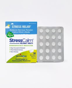 Boiron StressCalm - homeopathic remedy to relieve nervousness, irritability, hypersensitivity, and fatigue due to everyday stress.