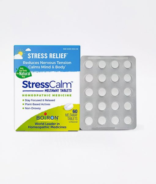 Boiron StressCalm - homeopathic remedy to relieve nervousness, irritability, hypersensitivity, and fatigue due to everyday stress.