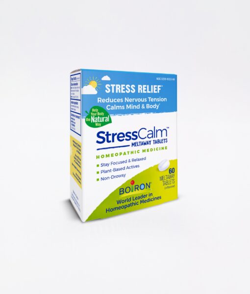 Boiron StressCalm - homeopathic remedy to relieve nervousness, irritability, hypersensitivity, and fatigue due to everyday stress.