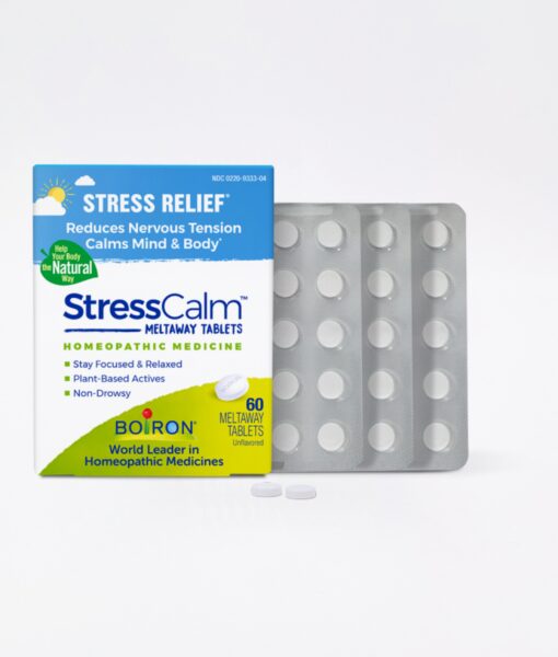 Boiron StressCalm - homeopathic remedy to relieve nervousness, irritability, hypersensitivity, and fatigue due to everyday stress.