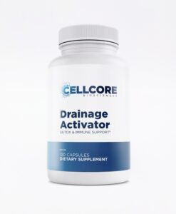 CellCore Drainage Activator - a breakthrough drainage support supplement that focuses on cellular health and energy production, lymphatic drainage and movement, as well as gut and liver health.