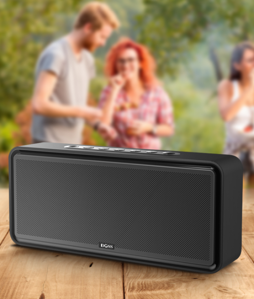 DOSS SoundBox XL 32W bluetooth speaker that is small enough to fit just about anywhere, with full, rich sound that belies its size.