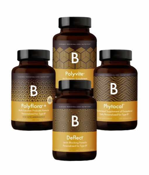 Daily Essentials (Blood Type B) - synergistic combination of four best-selling formulas designed to boost everyday health in Type Bs.