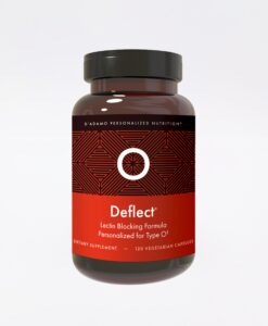 Deflect - Lectin Blocker (Blood Type O) - the original shield against lectins. Designed to block problematic food lectins known to negatively impact Blood Type Os.