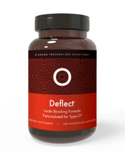 Deflect - Lectin Blocker (Blood Type O) - the original shield against lectins. Designed to block problematic food lectins known to negatively impact Blood Type Os.