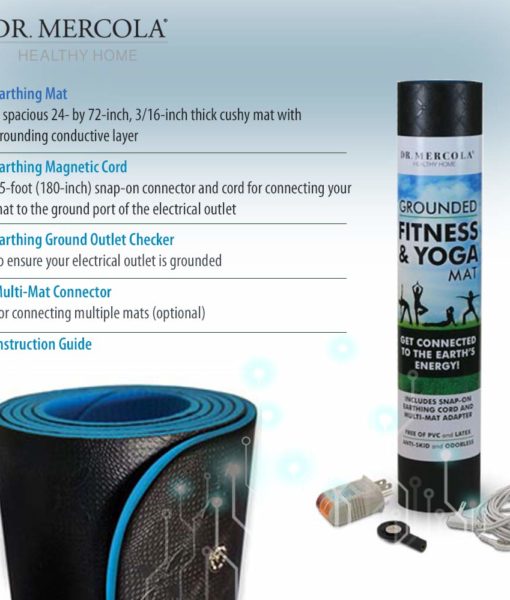 What is included with the Dr Mercola Grounded Fitness & Yoga Mat?