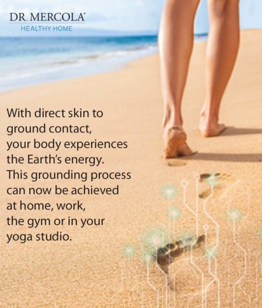 Direct skin to ground contact, like walking barefoot on the beach, let's you connect to Earth’s energies (grounding) and restore your body's healing powers.