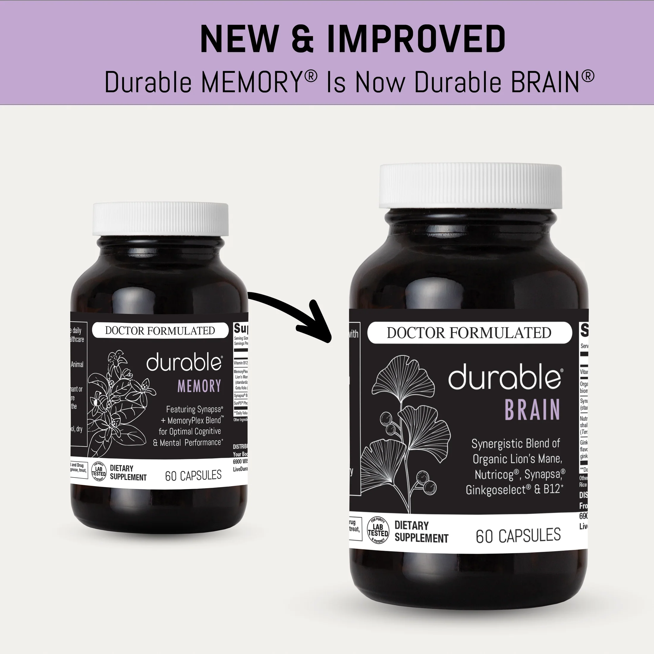 Durable BRAIN Durable BRAIN - Enhances Focus, Memory & Cognition