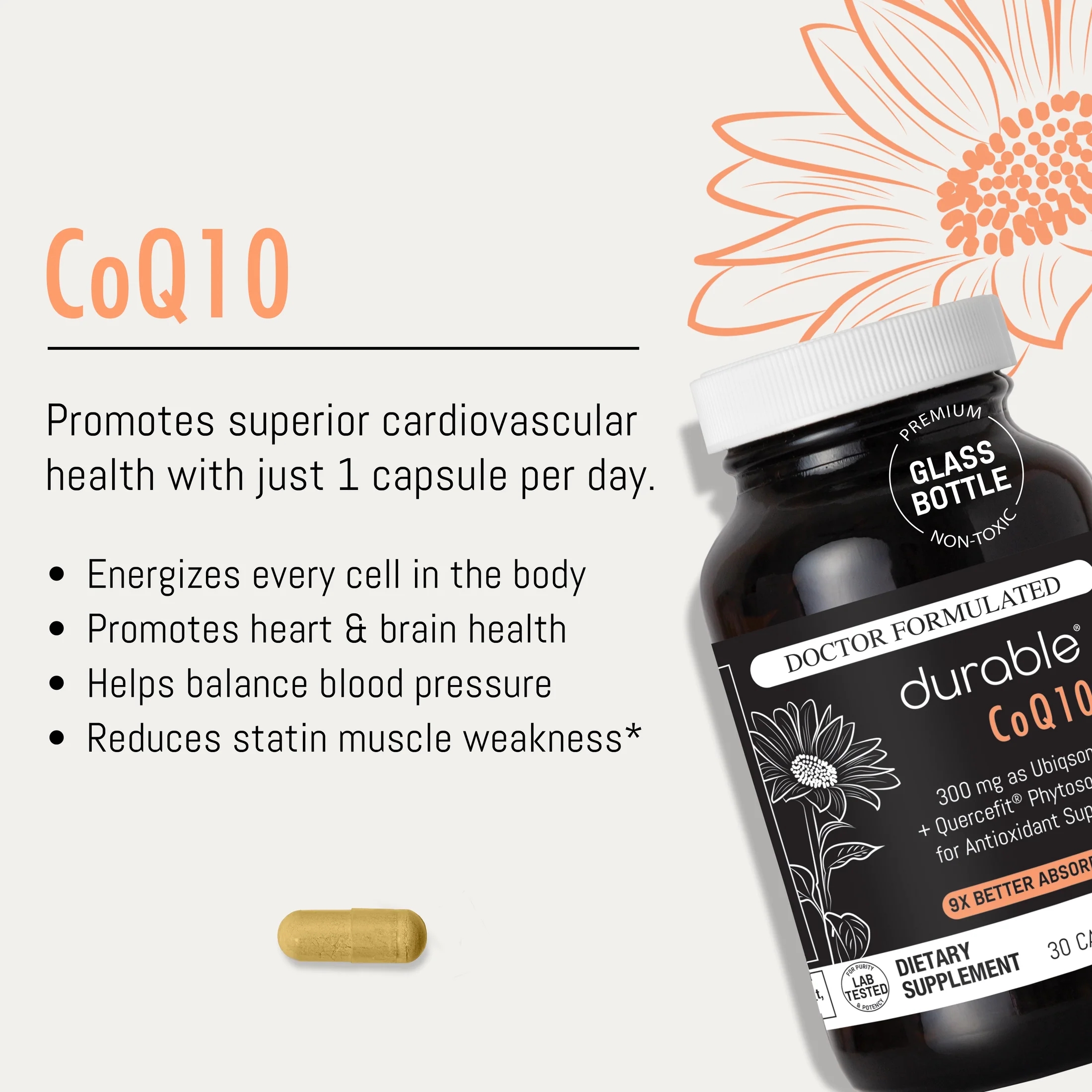 Durable CoQ10 Durable CoQ10 - Fast-Acting with 9x Better Absorption