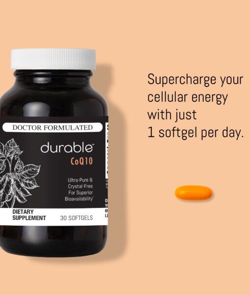 Durable CoQ10 - Potent Cellular Energizer for a Healthy Heart.