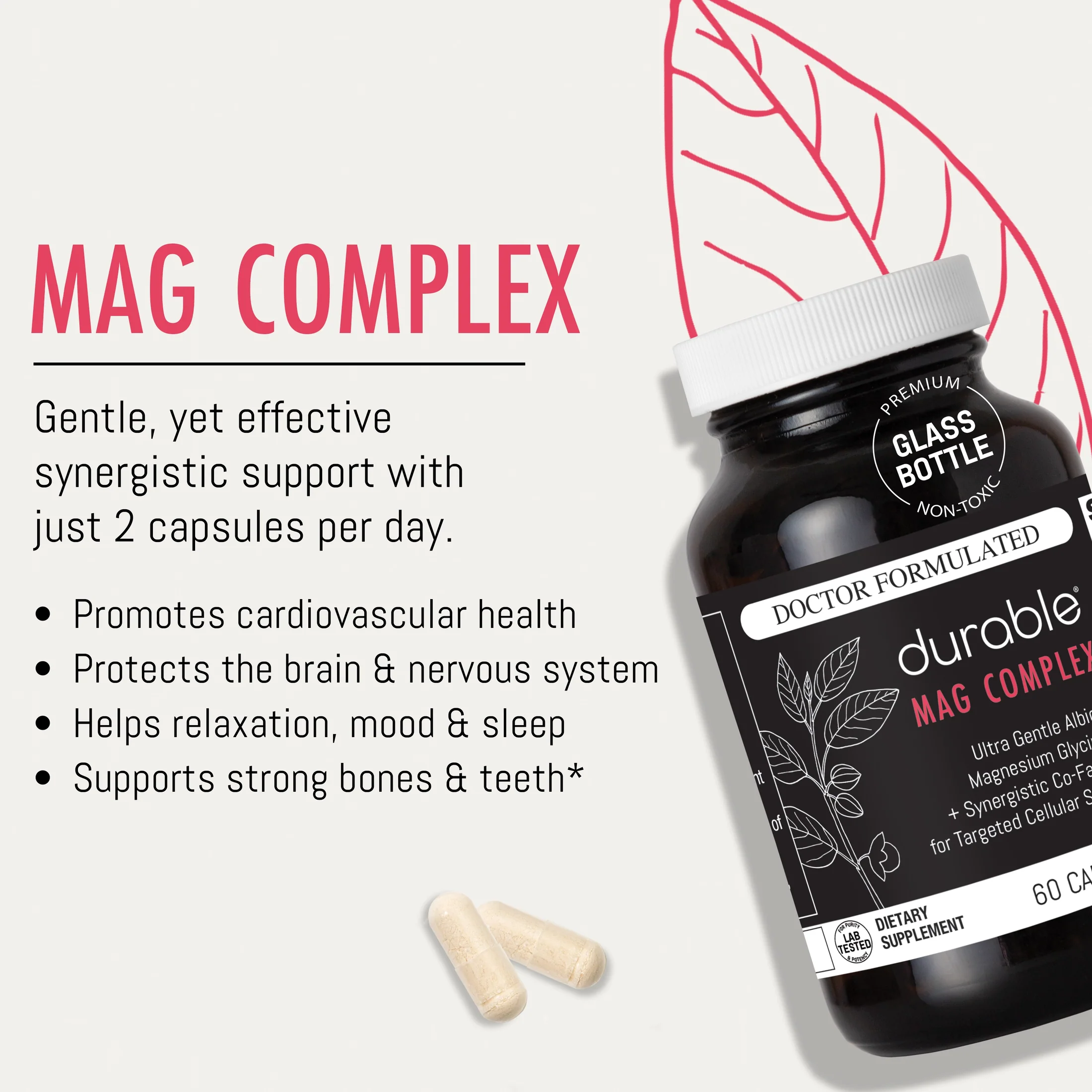 Durable MAG COMPLEX Durable MAG COMPLEX - Heart Health, Relaxation & Strong Bones