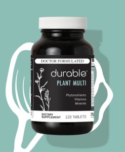 Durable PLANT MULTI - Plant-Powered 2-a-Day Multivitamin.