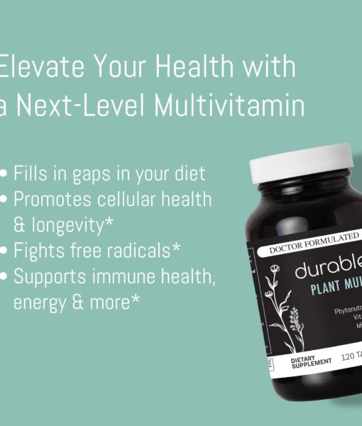 Durable PLANT MULTI - Plant-Powered 2-a-Day Multivitamin.