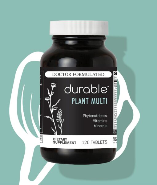 Durable PLANT MULTI - Plant-Powered 2-a-Day Multivitamin.