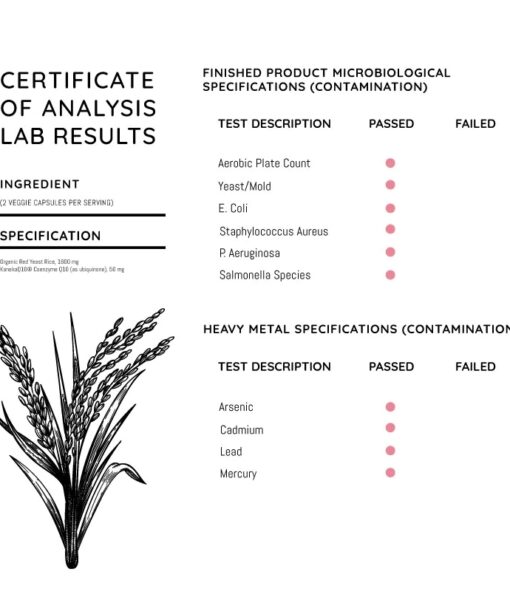 Durable RED YEAST RICE - Safe, Effective Support for Cholesterol Balance.