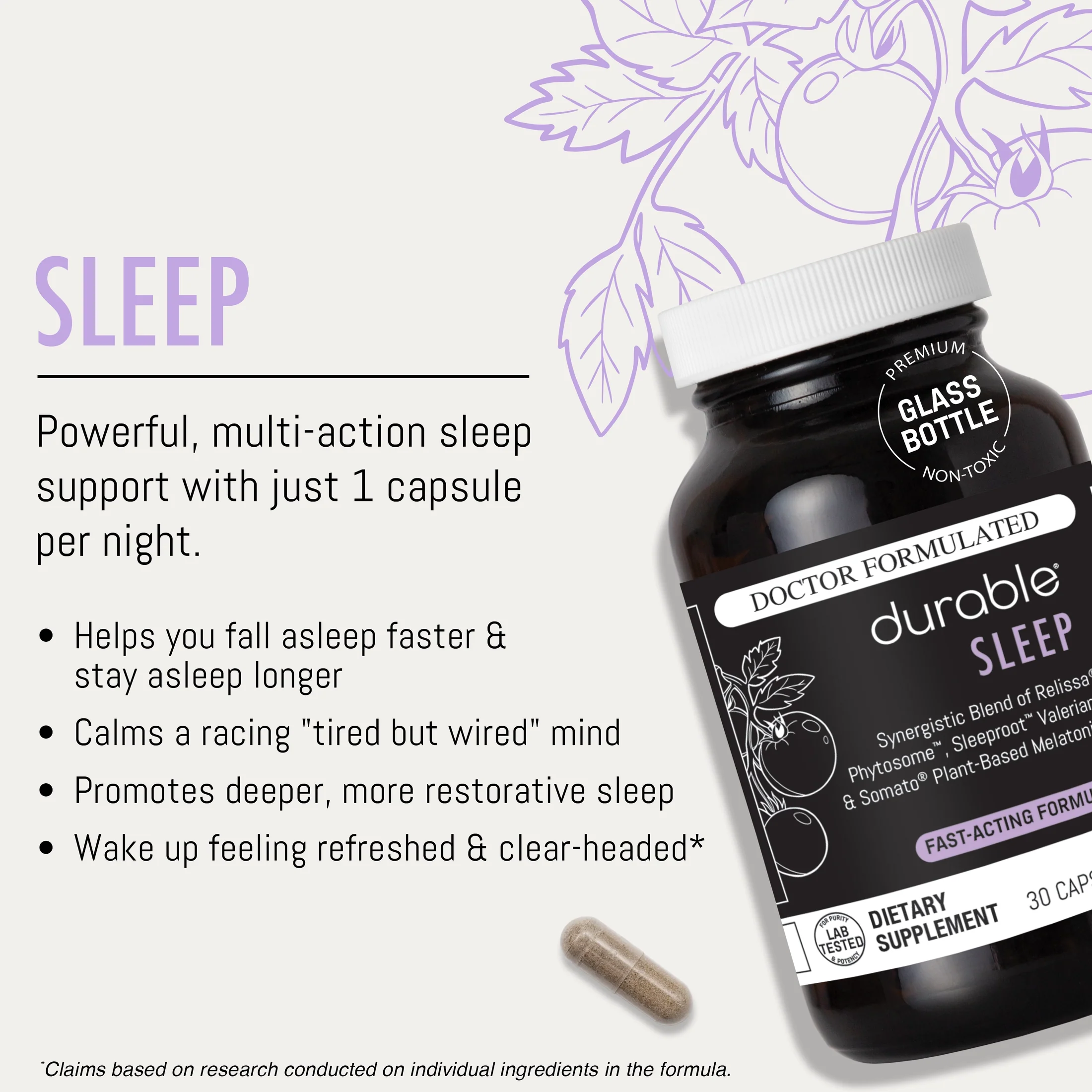 Durable SLEEP Durable SLEEP - Multi-Action Support for Better Sleep