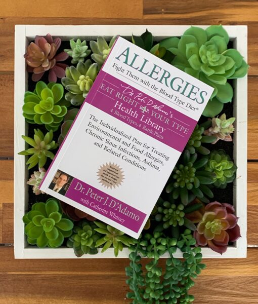 Eat Right 4 Allergies Book - your guide to managing allergies with The Blood Type Diet.