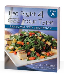 Eat Right 4 Your Type A Cookbook - recipes designed for the unique nutritional needs of Blood Type As.