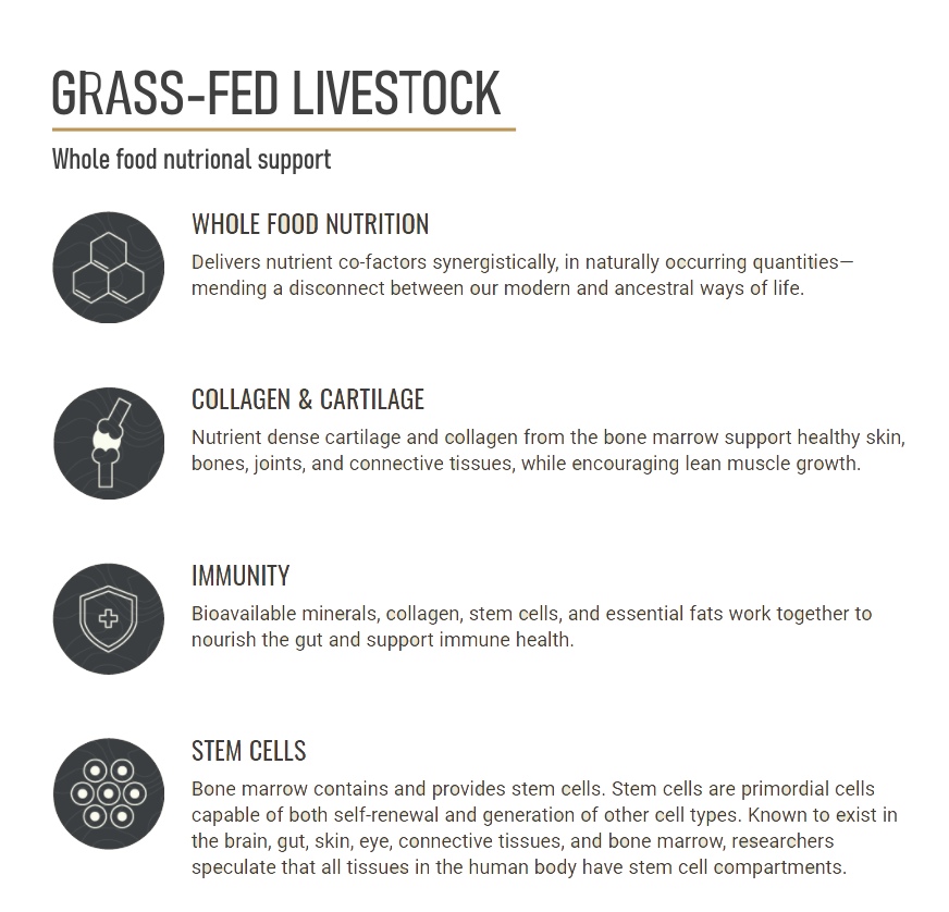 Enviromedica Pastured Bone Marrow is a nutritional powerhouse playing a fundamental role in supporting whole body nutrition, including bone, connective tissue, immune and cellular health.