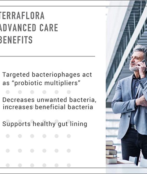Enviromedica Terraflora Advanced Care formulated with a combination of spore form probiotics, and advanced, food-based, ancient prebiotics designed for robust support of gastrointestinal (microbiome) and immune health.
