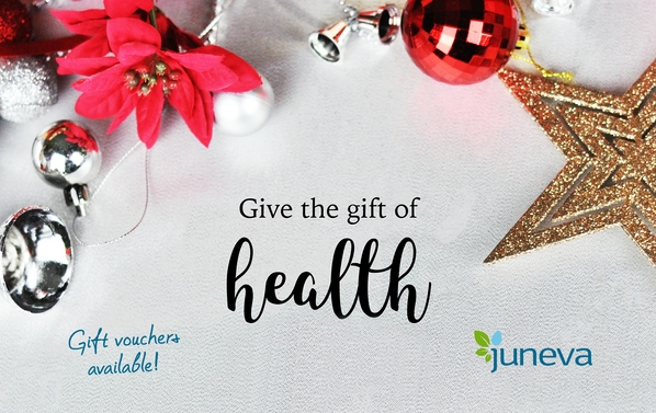 Give the gift of health - Juneva Health gift vouchers for the holidays.