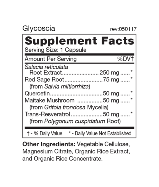 Glycoscia - supports overall healthy metabolism, promotes weight loss and the maintenance of blood sugar levels already in the normal range.