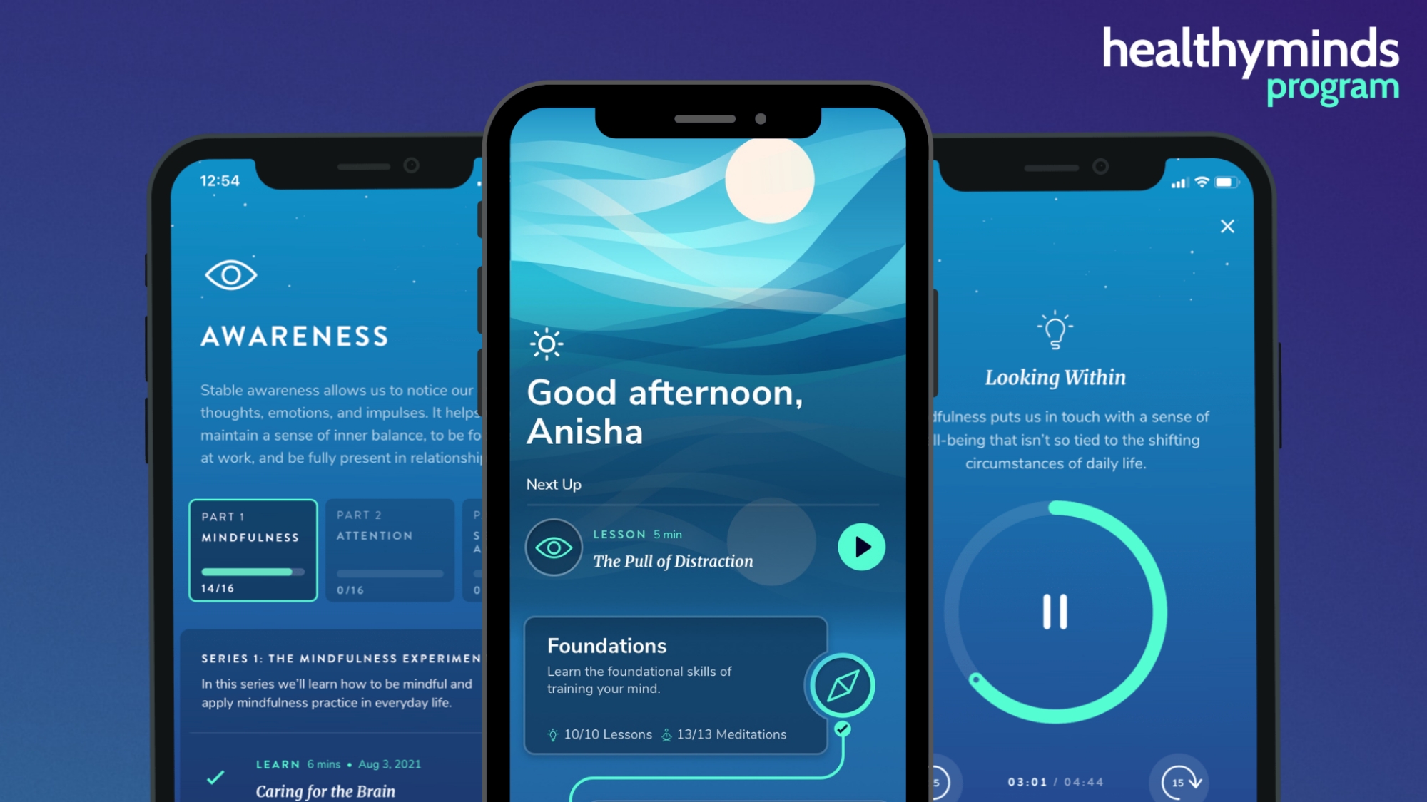 Healthy Minds Program App - is your easy-to-use guide to well-being.