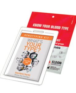 Home Genotyping and Blood Type Kit - safe and easy to use, discover your blood type at home in under 10 minutes, and quickly and easily determine your GenoType.