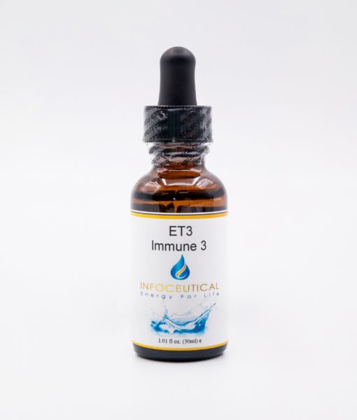 NES Immunity 3 Terrain (ET-3) Infoceutical - bioenergetic remedy for naturally restoring healthy mind body patterns, by removing energy blockages and correcting information distortions in the body field.